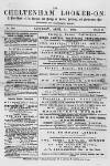 Cheltenham Looker-On Saturday 11 April 1885 Page 1