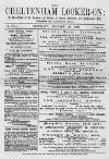 Cheltenham Looker-On Saturday 29 January 1887 Page 1