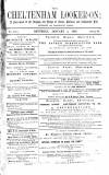 Cheltenham Looker-On Saturday 05 January 1889 Page 1