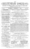 Cheltenham Looker-On Saturday 09 November 1889 Page 1