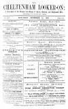 Cheltenham Looker-On Saturday 14 December 1889 Page 1