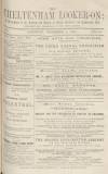 Cheltenham Looker-On Saturday 09 November 1895 Page 1