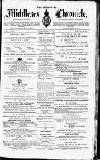 Middlesex Chronicle Saturday 13 September 1879 Page 1