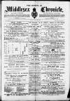 Middlesex Chronicle Saturday 20 July 1889 Page 1