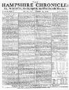Hampshire Chronicle Monday 16 November 1772 Page 1