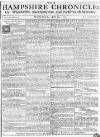 Hampshire Chronicle Monday 19 April 1773 Page 1