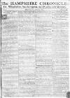 Hampshire Chronicle Monday 28 June 1773 Page 1