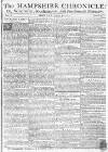 Hampshire Chronicle Monday 30 August 1773 Page 1