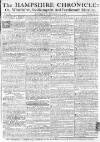 Hampshire Chronicle Monday 13 September 1773 Page 1