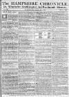 Hampshire Chronicle Monday 30 January 1775 Page 1