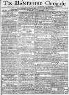 Hampshire Chronicle Monday 03 February 1777 Page 1