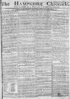 Hampshire Chronicle Monday 08 January 1781 Page 1