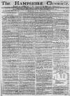 Hampshire Chronicle Monday 04 November 1782 Page 1