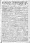 Hampshire Chronicle Monday 07 February 1785 Page 1