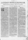 Leeds Intelligencer Tuesday 03 September 1754 Page 1