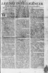 Leeds Intelligencer Tuesday 07 January 1755 Page 1