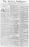 Leeds Intelligencer Tuesday 11 January 1757 Page 1