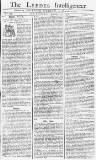 Leeds Intelligencer Tuesday 31 January 1758 Page 1