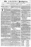 Leeds Intelligencer Tuesday 16 November 1762 Page 1