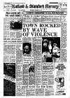 TOWN ROCKED BY WAVE OF VIOLENCE