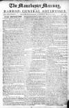 Manchester Mercury Tuesday 15 August 1758 Page 1