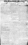 Manchester Mercury Tuesday 16 March 1762 Page 1
