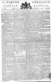 Norfolk Chronicle Saturday 09 November 1776 Page 1