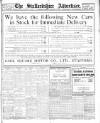 Staffordshire Advertiser Saturday 19 February 1921 Page 1