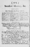 Stamford Mercury Thu 16 Jun 1715 Page 1