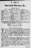 Stamford Mercury Thu 26 Apr 1716 Page 1