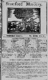 Stamford Mercury Thu 03 Oct 1728 Page 1