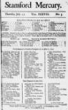 Stamford Mercury Thu 15 Jul 1731 Page 1