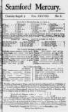 Stamford Mercury Thu 05 Aug 1731 Page 1