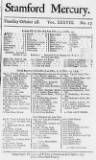 Stamford Mercury Thu 28 Oct 1731 Page 1