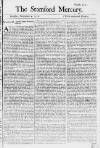 Stamford Mercury Thu 04 Nov 1736 Page 1