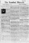 Stamford Mercury Thu 03 Nov 1737 Page 1