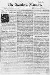 Stamford Mercury Thu 10 Nov 1737 Page 1