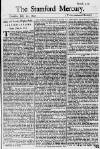 Stamford Mercury Thu 10 Jul 1740 Page 1