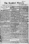 Stamford Mercury Thu 25 Sep 1740 Page 1