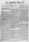 Stamford Mercury Thu 09 Jul 1741 Page 1