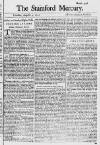 Stamford Mercury Thu 13 Aug 1741 Page 1