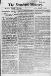 Stamford Mercury Thu 07 Jan 1742 Page 1