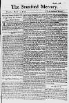Stamford Mercury Thu 25 Mar 1742 Page 1