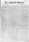 Stamford Mercury Thu 07 Apr 1743 Page 1