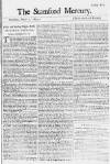Stamford Mercury Thu 01 Mar 1744 Page 1