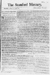 Stamford Mercury Thu 22 Mar 1744 Page 1