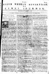 Sussex Advertiser Monday 13 September 1756 Page 1