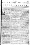 Sussex Advertiser Monday 11 April 1757 Page 1