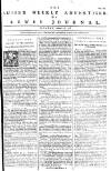 Sussex Advertiser Monday 13 February 1758 Page 1