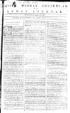 Sussex Advertiser Monday 13 September 1762 Page 1
